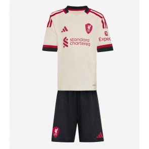 Liverpool Ryan Gravenberch #38 Udebanetrøje Børn 2025-26 Kortærmet (+ Korte bukser)